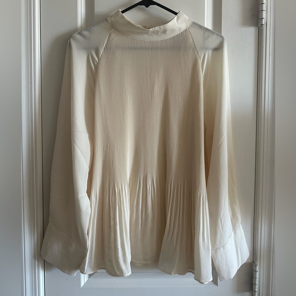 H&M cream/ivory sheer blouse!